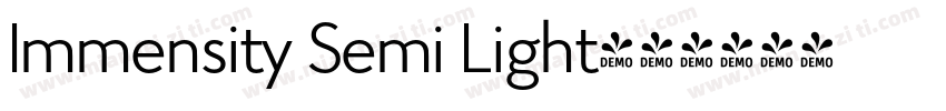 Immensity Semi Light字体转换